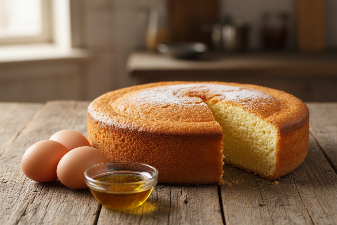 Öl-Biskuitmasse für Torte oder Blech